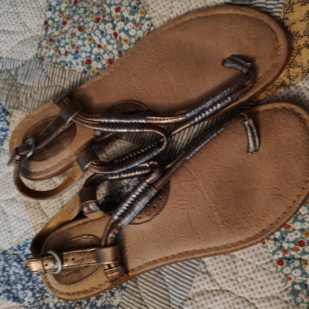 Silver sandals
